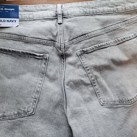 The OG Straight High Rise Button Fly Grey Crop Jean Size 20 - Picture 5 of 9